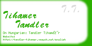 tihamer tandler business card